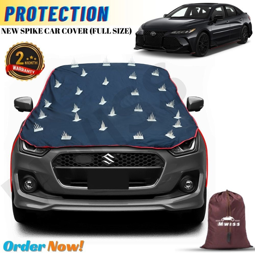 Mwiss Car Cover For Toyota Avalon, Universal For Car (Without Mirror Pockets)(Black, Red, For 2011, 2012, 2013, 2014, 2015, 2016, 2017, 2018, 2019, 2020, 2021, 2022, 2023, 2024 Models)