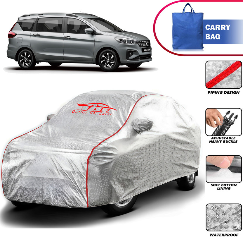 TEASN Car Cover For Maruti Suzuki, Maruti Ertiga, Ertiga ZXI, Ertiga LXI, Ertiga EX, Ertiga VXI (With Mirror Pockets)(Silver, For 2016, 2017, 2018, 2019, 2020, 2021, 2022, 2023, 2024, 2025 Models)