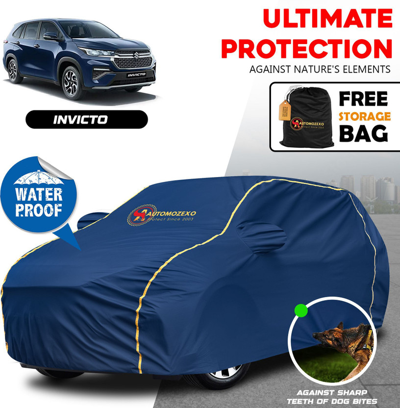 AUTOMOZEXO Car Cover For Maruti Suzuki Universal For Car (With Mirror Pockets)(Blue)