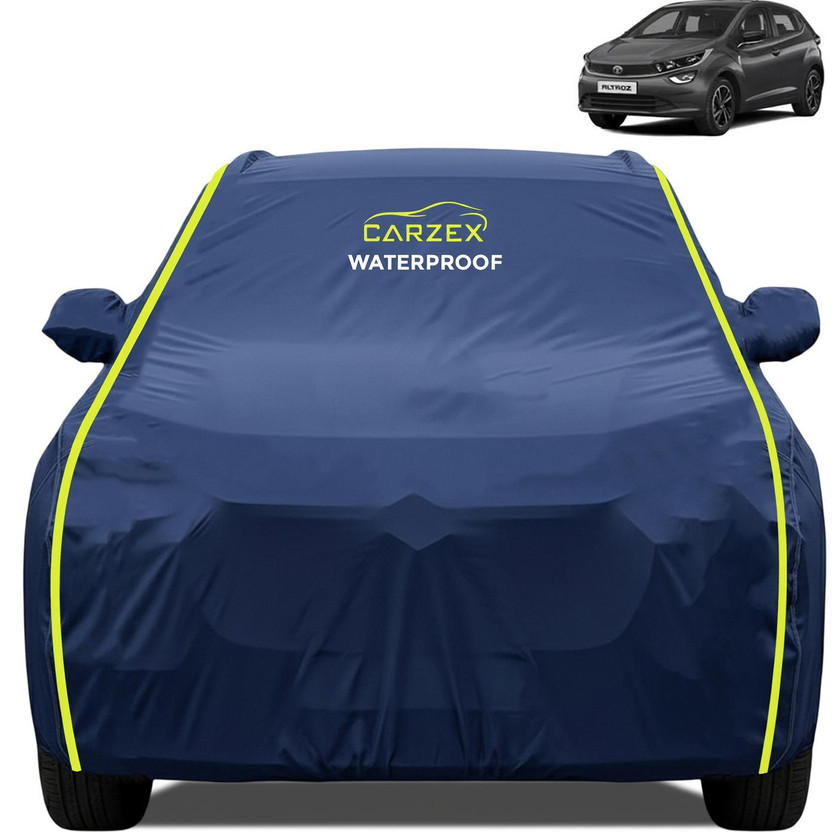 CARZEX Car Cover For Tata Altroz (With Mirror Pockets)(Blue, For 2023, 2024, 2025, 2026 Models)