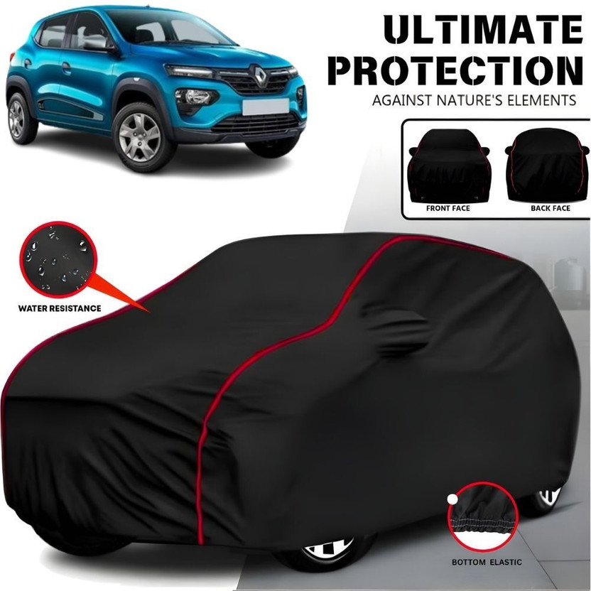 AYSHU Car Cover For Renault Kwid, Kwid AMT, Kwid Climber 1.0 AMT (With Mirror Pockets)(Black, Red, For 2010, 2011, 2012, 2013, 2014, 2015, 2016, 2017, 2018, 2019, 2020, 2021, 2022, 2023, 2024 Models)
