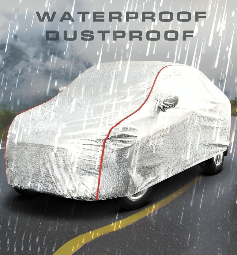 TEASN Car Cover For Renault Kiger (With Mirror Pockets)(Silver)