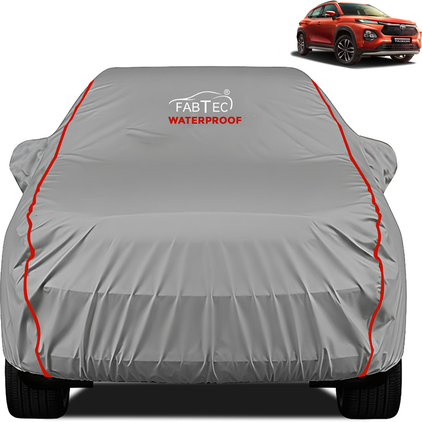 FABTEC Car Cover For Toyota Toyota Urban Cruiser Taisor (With Mirror Pockets)(Grey, For 2020, 2021, 2022, 2023, 2024, 2025, 2026 Models)