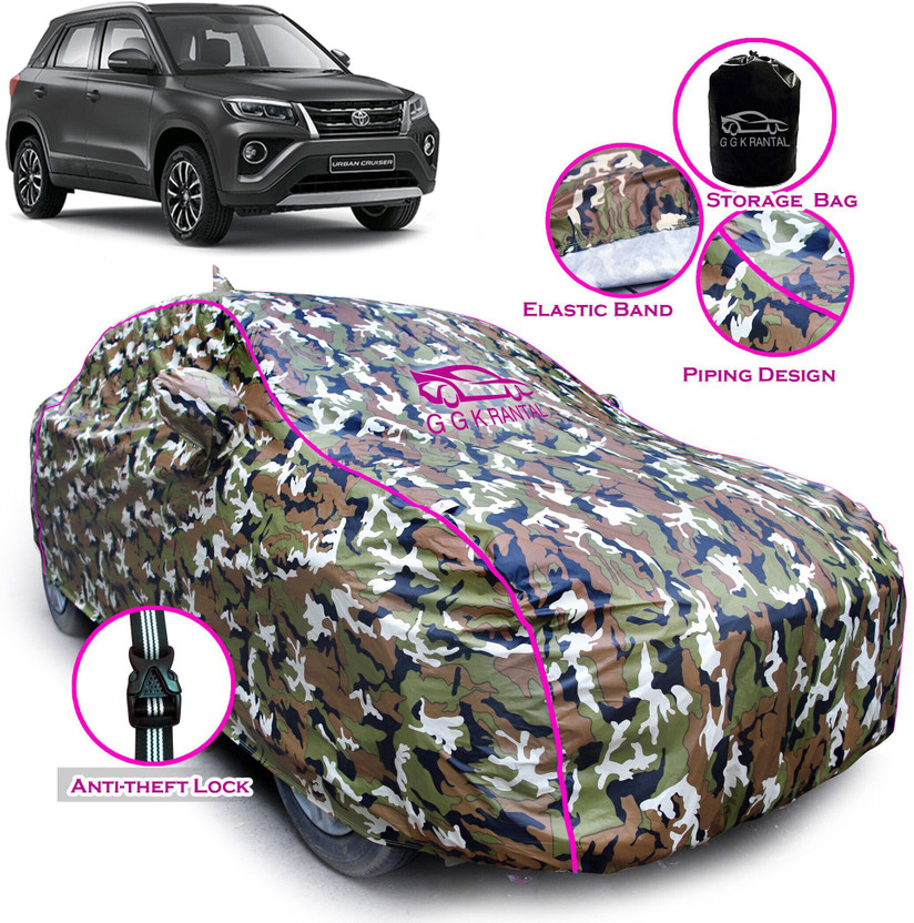 G G K RANTAL Car Cover For Toyota, Toyota Urban Cruiser, Urban Cruiser (With Mirror Pockets)(Multicolor, For 2020, 2021, 2022, 2023, 2024 Models)
