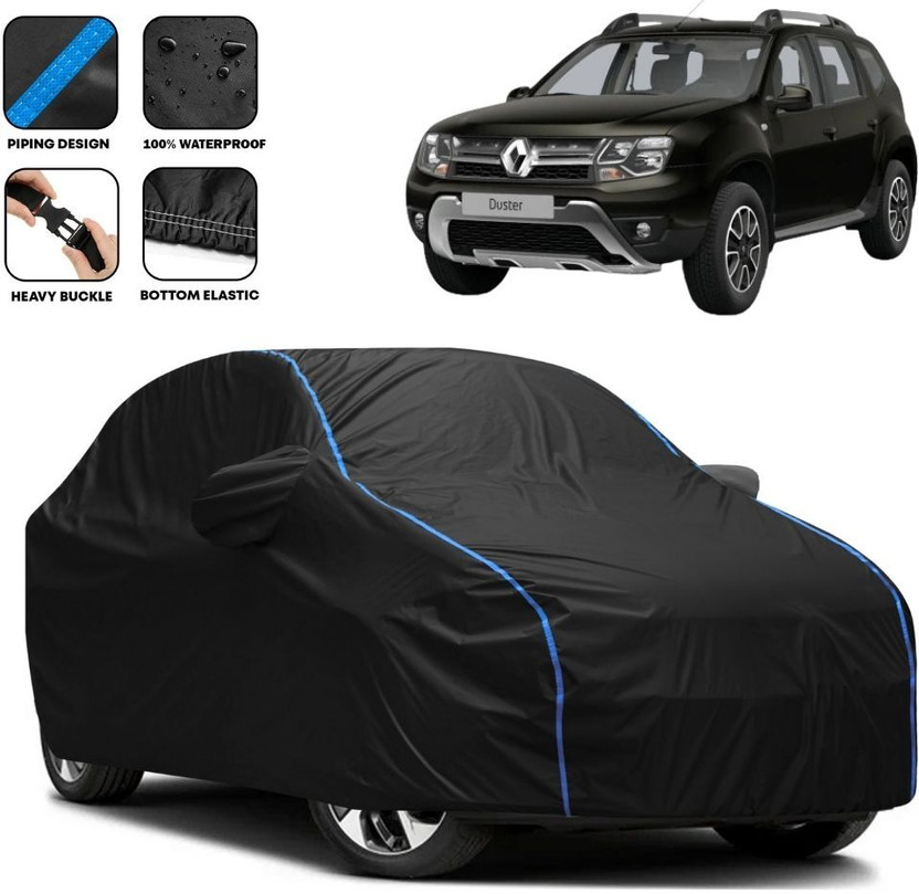 FAUXFUR Car Cover For Renault Duster, Universal For Car (With Mirror Pockets)(Black, For 2010, 2011, 2012, 2013, 2014, 2015, 2016, 2017, 2018, 2019, 2020, 2021, 2022, 2023, 2024 Models)