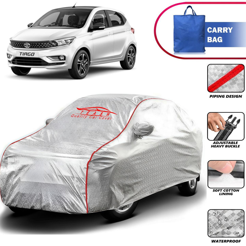 TEASN TEASN Car Cover For Tata Tiago EV, Tiago (With Mirror Pockets)(Silver, For 2016, 2017, 2018, 2019, 2020, 2021, 2022, 2023, 2024, 2025 Models) - Flipkart Deal
