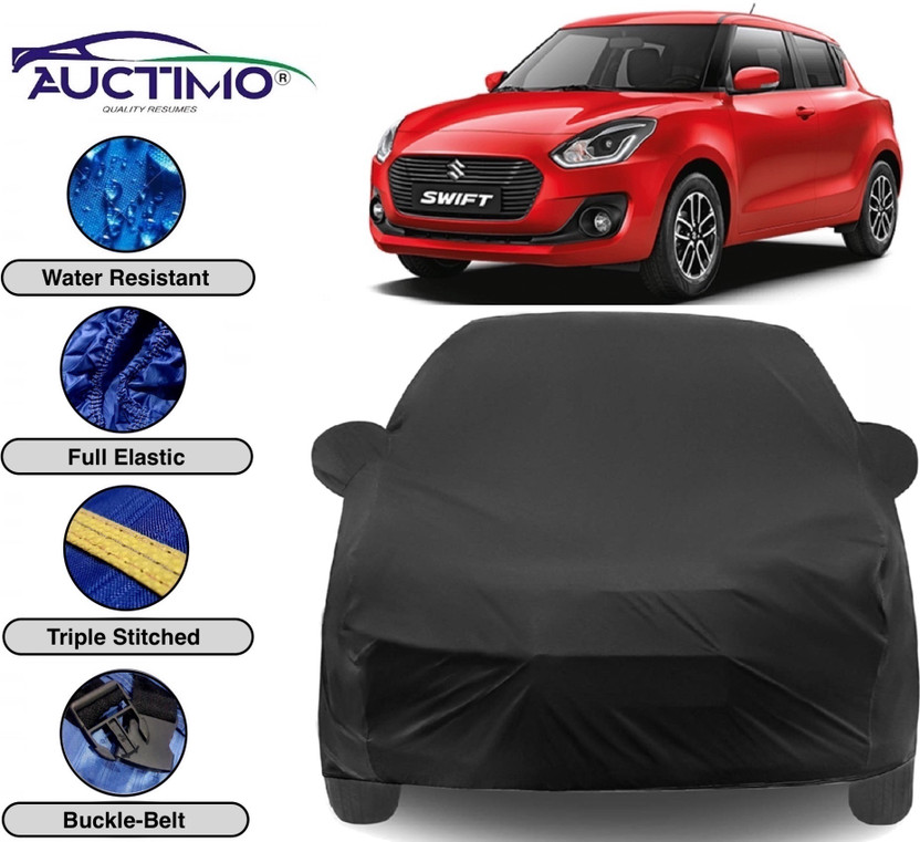 AUCTIMO Car Cover For Maruti Suzuki Swift (With Mirror Pockets)(Multicolor)