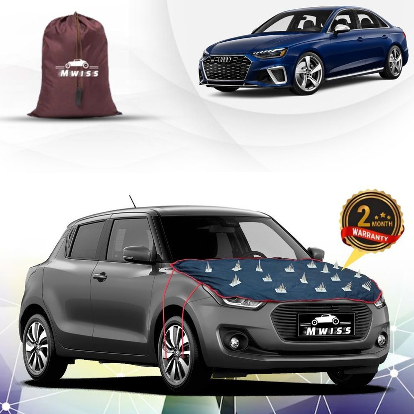 Mwiss Car Cover For Audi S4, S4 3.0 TFSI Quattro Technology Pack Petrol, S40, S40 D2 1.6D R Design, S40 D2 1.6D SE (Without Mirror Pockets)(Black, Red, For 2011, 2012, 2013, 2014, 2015, 2016, 2017, 2018, 2019, 2020, 2021, 2022, 2023, 2024 Models)