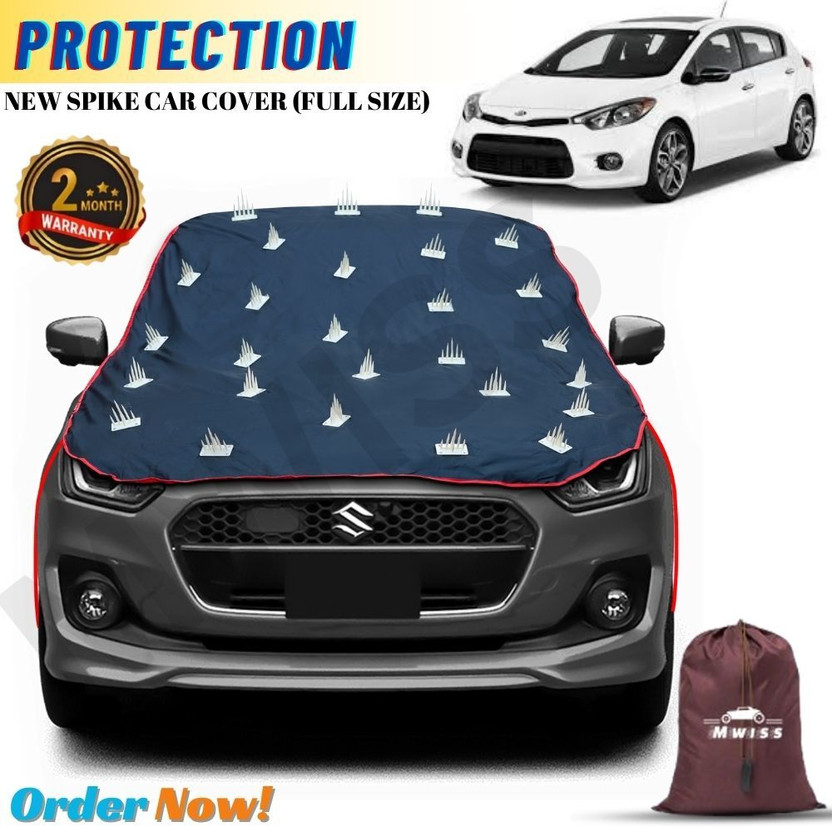 Mwiss Car Cover For Fiat Petra, Petra 1.6 EL PS, Petra D EL 1.9 PS, Petra EL 1.2, Universal For Car (Without Mirror Pockets)(Black, Red, For 2011, 2012, 2013, 2014, 2015, 2016, 2017, 2018, 2019, 2020, 2021, 2022, 2023, 2024 Models)