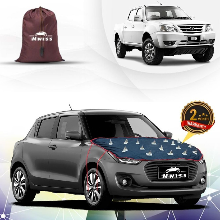 Mwiss Car Cover For Tata Xenon, Xenon XT, Xenon XT 2.2, Xenon XT EX 4X2, Xenon XT EX 4X4 (Without Mirror Pockets)(Black, Red, For 2011, 2012, 2013, 2014, 2015, 2016, 2017, 2018, 2019, 2020, 2021, 2022, 2023, 2024 Models)