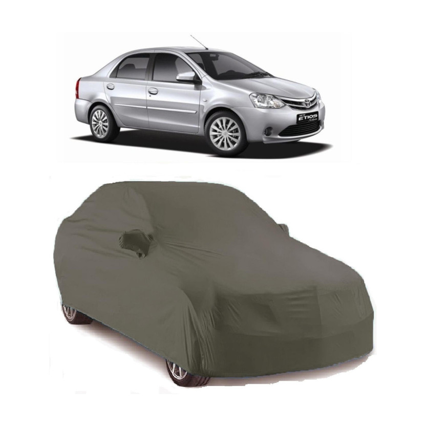 CORASS CORASS Car Cover For Toyota Etios (With Mirror Pockets)(Grey) - Flipkart Deal