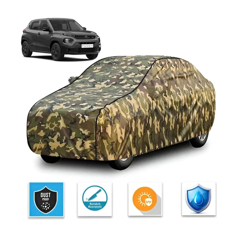 FABTEC FABTEC Car Cover For Tata Punch (With Mirror Pockets)(Multicolor, For 2010, 2011, 2012, 2013, 2014, 2015, 2016, 2017, 2018, 2019, 2020, 2021, 2022, 2023, 2024 Models) - Flipkart Deal