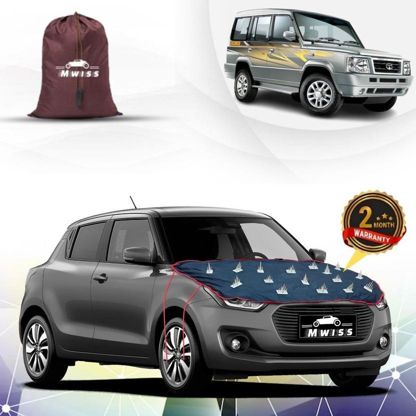 Mwiss Car Cover For Tata Sumo Grande MK II, Sumo Grande MKII EX, Sumo Grande MKII GX, Sumo Grande MKII LX (Without Mirror Pockets)(Black, Red, For 2011, 2012, 2013, 2014, 2015, 2016, 2017, 2018, 2019, 2020, 2021, 2022, 2023, 2024 Models)