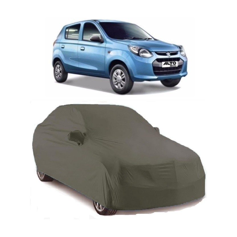 CORASS Car Cover For Maruti Suzuki Alto 800 (With Mirror Pockets)(Grey)