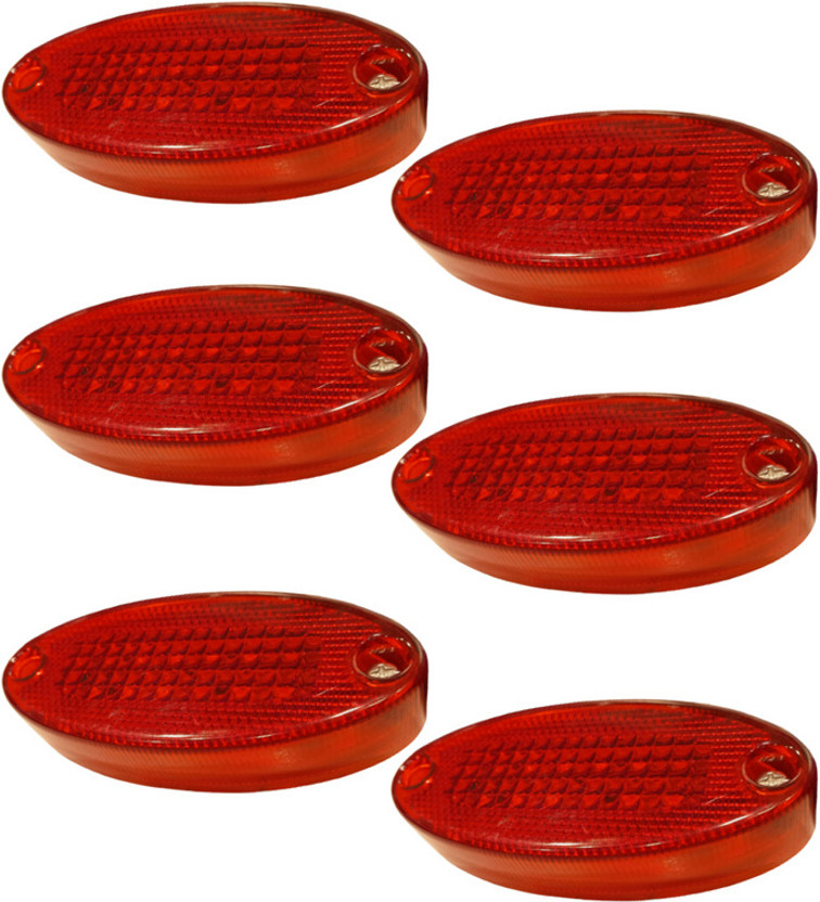 Apsmtiv Red 24V LED Side Marker Lights, Universal Clearance Lights for Trailer RV Trucks Car Dash Indicator Lamp