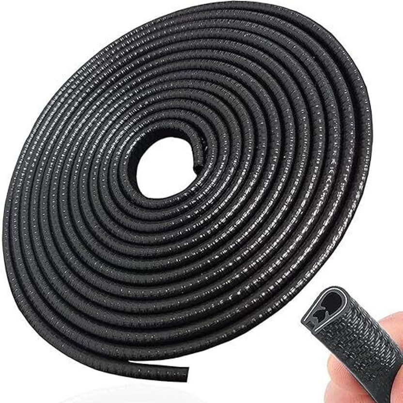GOLDENEYEHOUSE Rubber Car Door Guard(Black, Pack of 1, NA, Universal For Car)