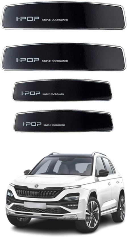 gearvolt Plastic Car Door Guard(Black, Pack of 4, Skoda, Universal For Car)