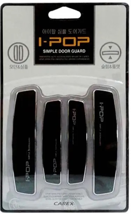 RONISH Plastic Car Door Guard(Black, Pack of 4, Universal For Car, Universal For Car)
