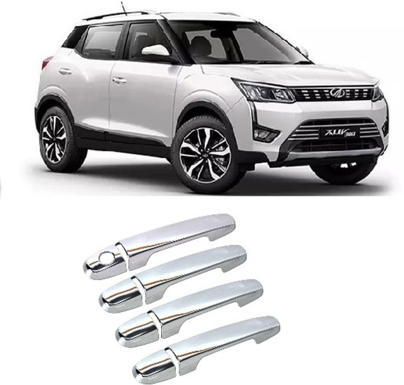 MOTOSHIELD Car Chrome Door Handle for XUV 300 Mahindra Car Door Handle(Pack of 4)