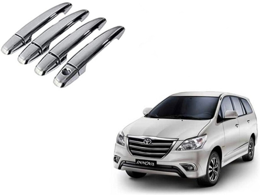 AMARIO Premium Quality Chrome Door Handle Catch Cover For Innova 2012-2015 Set Of 4 Toyota Car Door Latch(Pack of 4)