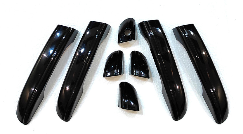 SPEED 99RPM Super BLACK Piano finish Door Handle Garnish for Mahindra MARAZZO MAHINDRA Car Door Latch(Pack of 1)