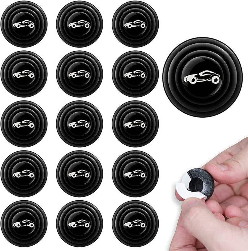 hsbtreads Car Door Shock Absorber Pads Protector Rubber Car Door Panel(Black)