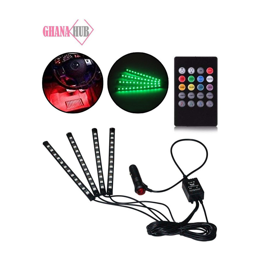 GHANA HUB CAR INTERIOR DECORATION ATMOSPHERE LIGHT Car Fancy Lights(Multicolor)