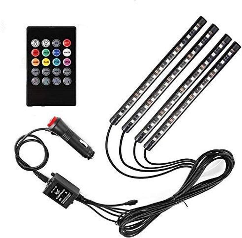 Edylinn LED Multicolor Sound Activated for Car Interior Atmosphere Light Car Fancy Lights(Multicolor)
