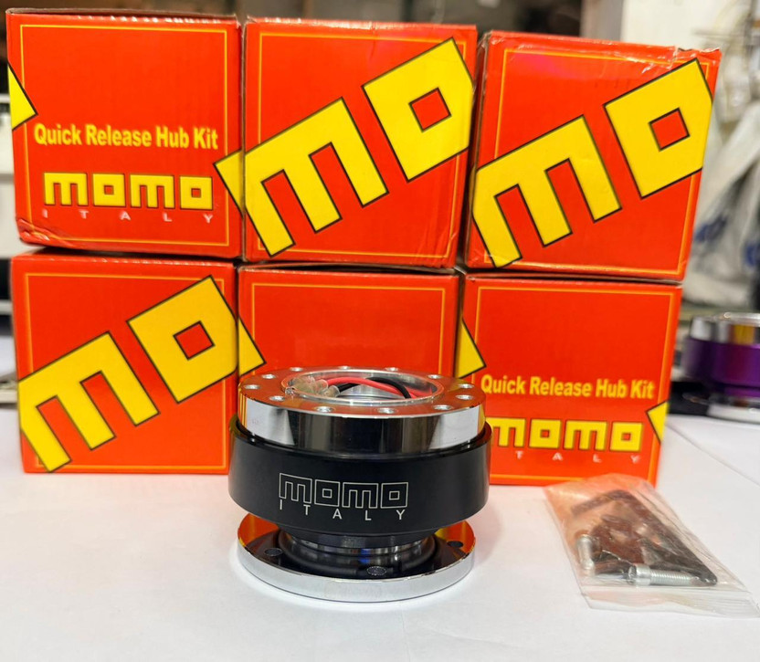 Auto MT MOMO Quick Release Boss Kit Hub BLACK, Alloy & Iron Universal for All car. Turbo Charger