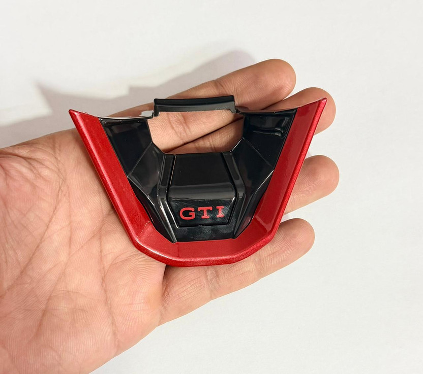 Auto MT GTI Steering Wheel Badge for Virtus Car Steering Compatible with Golf MK8. Spring Leaf(Car)