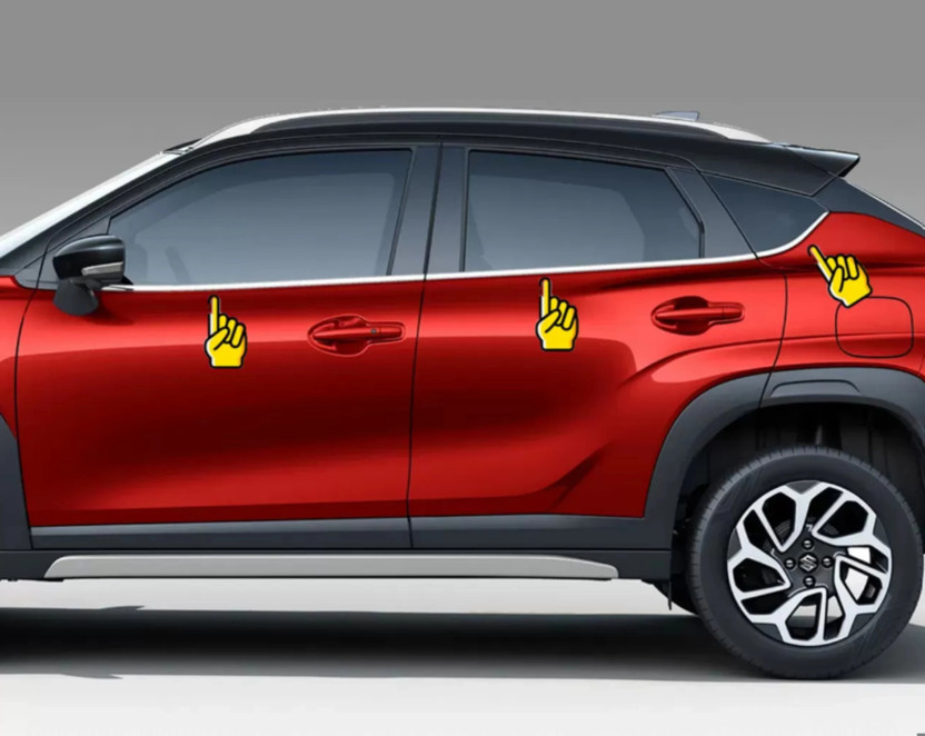 Ad chrome NEW FRONX 2023- WINDOW GARNISH Chrome Maruti NA Side Garnish