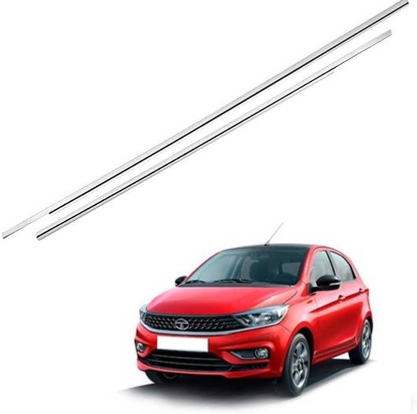 DriveStylish Car Window Lower Garnish Frame Kit Tata Tiago Chrome NA NA