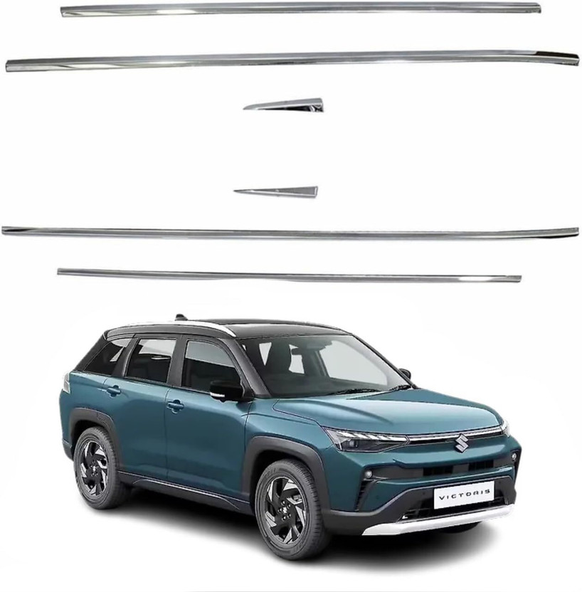 Ds enterprise Lower Window Garnish Chrome for Maruti Suzuki Victoris All Models - Chrome Color Chrome Maruti One Side Garnish