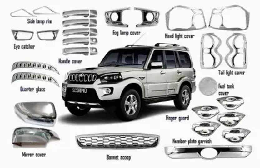 paxauto paxauto SCORPIO 17 CHROME KIT Chrome MAHINDRA Scorpio Front Garnish - Flipkart Deal