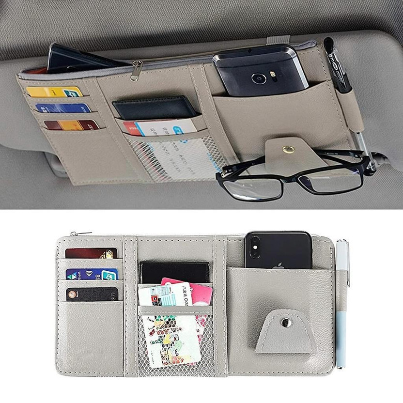 SHUBHENTP CAR SUN VISOR ORGANIZER Car Multi Pocket(1 L)