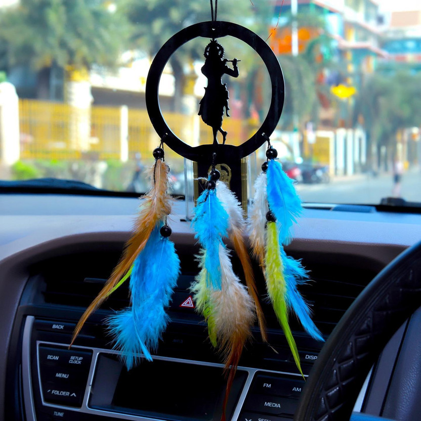 Mac enteprise Shree Krishna Car Dream Catcher Car Hanging Ornament(Pack of 2)
