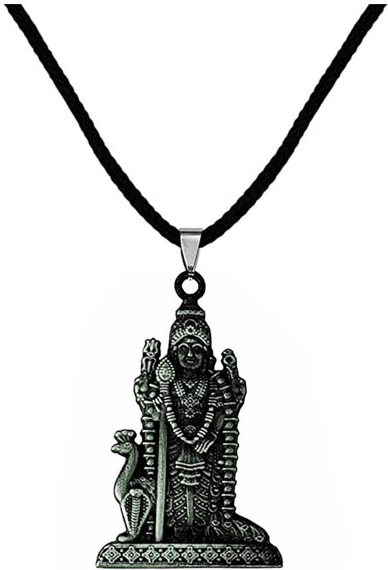 AFH South Indian Lord Murugan Kartikeya Tamil Grey locket with Cord