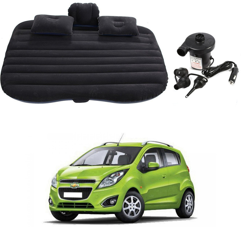 Oshotto Car Travel Inflatable Bed Mattress with Two Air Pillows For Chevrolet Beat Car Inflatable Bed