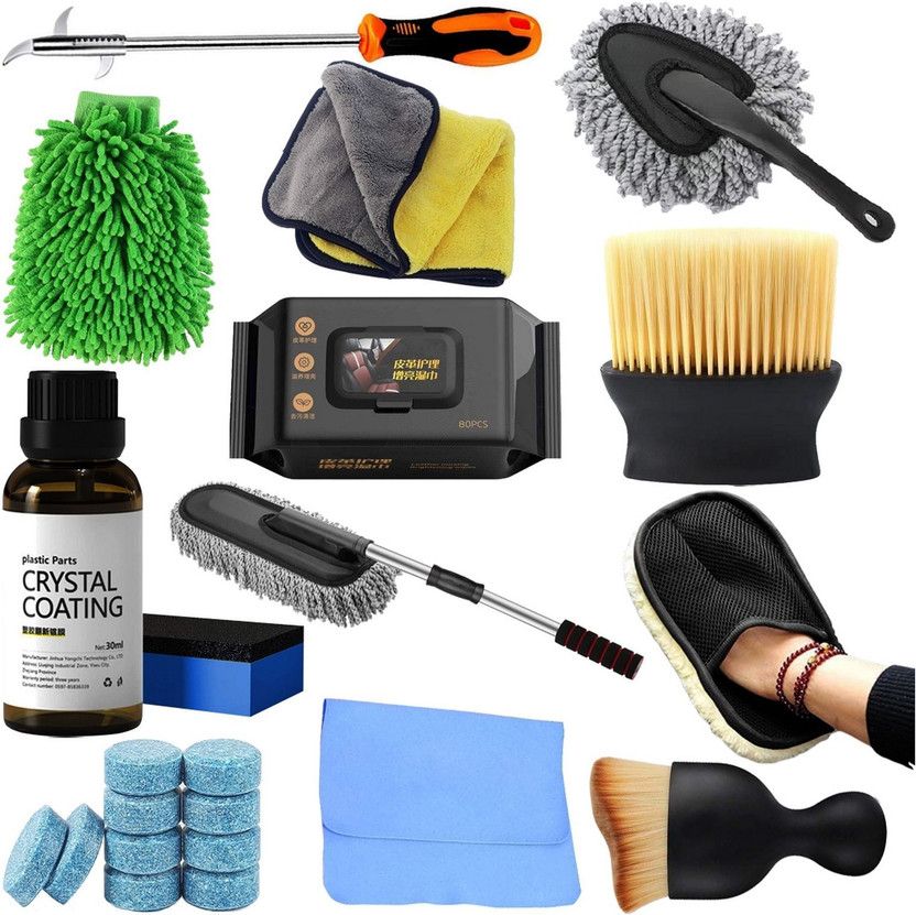 ORIDOR Ultimate Set of 12 Car Cleaning Accessories Detailing Combo Kit CIC302-ME Vehicle Interior Cleaner(12 g)