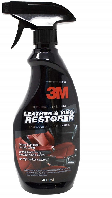 3M Leather & Vinyl Restorer, Moisture Restoration, Non-Greasy Finish IX260102062 Vehicle Interior Cleaner(400 ml)