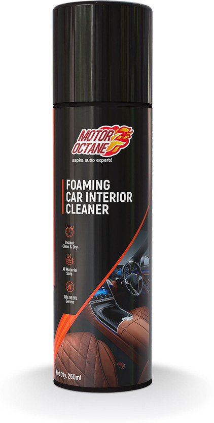 MOTOROCTANE Foaming Car Interior Cleaner for Upholstery, Dashboard, Leather, Fabric and Vinyl - Lime Fragrance Vehicle Interior Cleaner(250 ml)