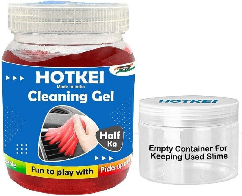 HOTKEI Rose (500 gm) Half Kg Multipurpose Car Ac Vent Interior Dashboard Cleaning Slime Gel Car Interior Reusable Cleaning Vehicle Interior Cleaner(500 g)