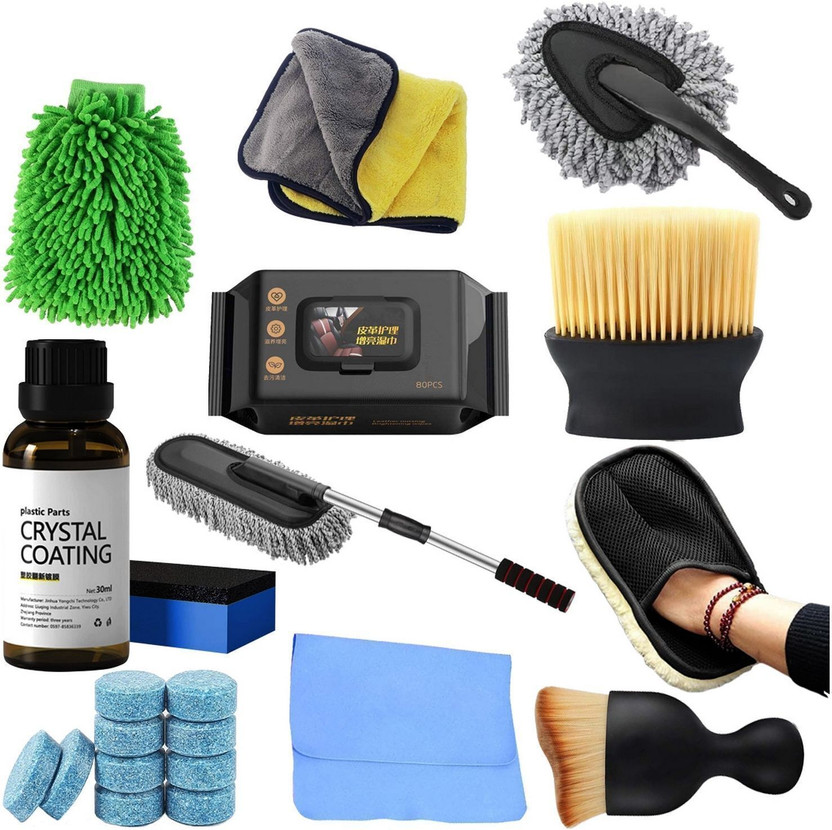 ORIDOR Premium 11 in 1 Car Cleaning Combo Kit Interior Exterior Care Set CIC301-GS Vehicle Interior Cleaner(11 g)