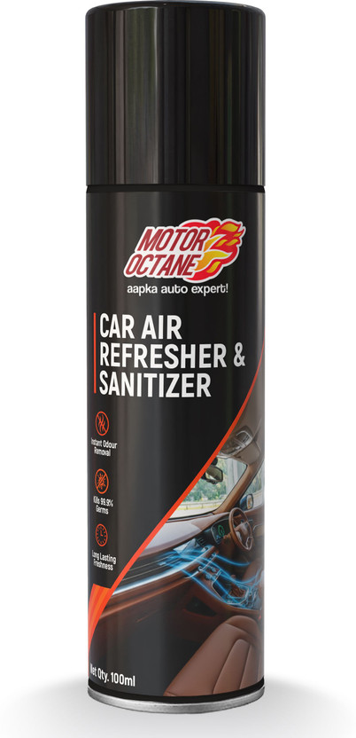 MOTOROCTANE Car Air Refresher & Sanitizer Spray AC Disinfectant, Sanitizes Cabin, New Car Smell - Citrus Fragrance Vehicle Interior Cleaner(100 ml)