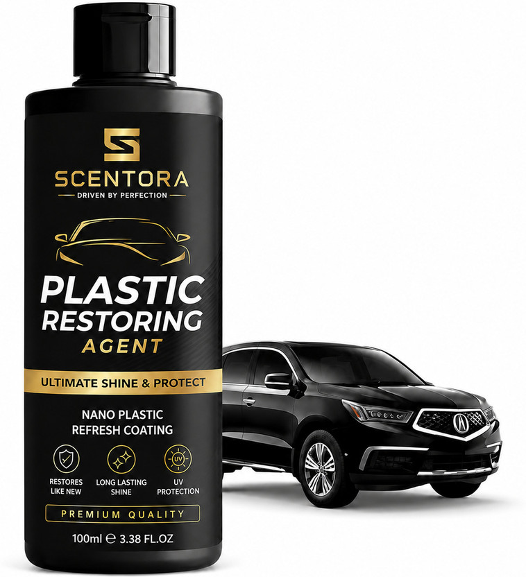 SCENTORA Scentora Plastic Restoring Agent Car Dashbiard Polish Vehicle Interior Cleaner(100 ml)