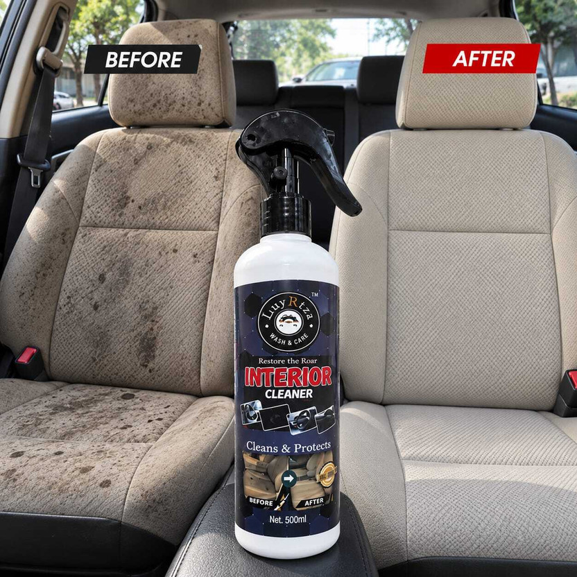 LUYRTZA citrus fresh dashboard cleaner & interior protectant formula LU5-PIC Vehicle Interior Cleaner(480 ml)