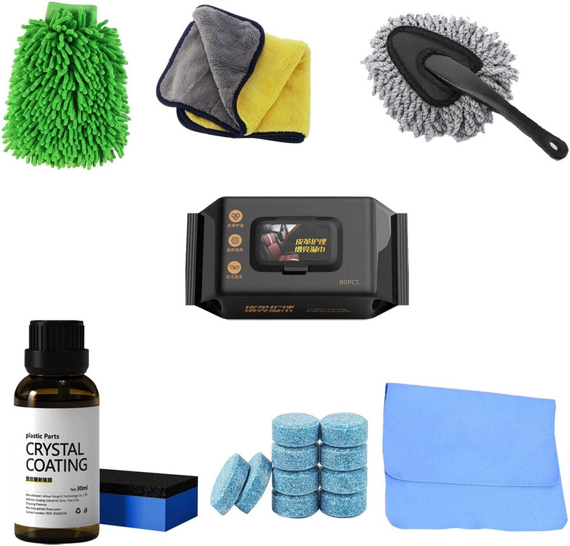 ORIDOR 7 in 1 Car Cleaning and Detailing Accessories Combo Kit Set CIC286-ME Vehicle Interior Cleaner(7 g)