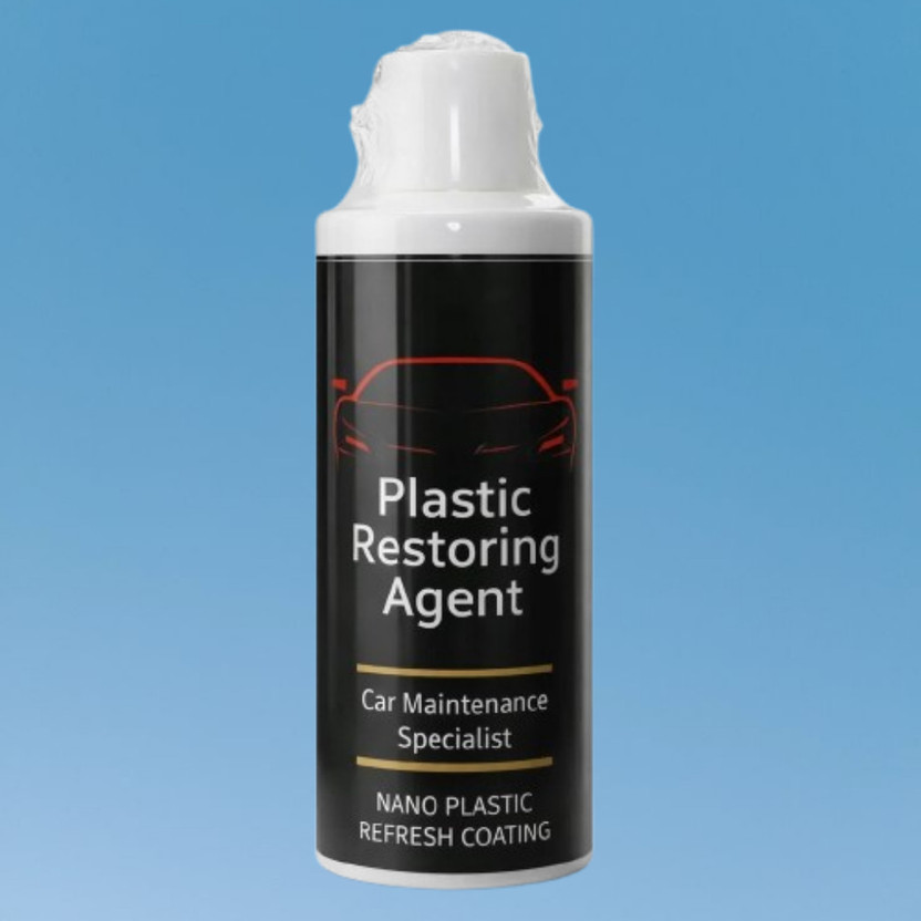 Crawloff Plastic Refresh Coating for Plastic and Rubber Surfaces Long Lasting Plastic Restoring Agent for Auto Interiors Vehicle Interior Cleaner(100 ml)