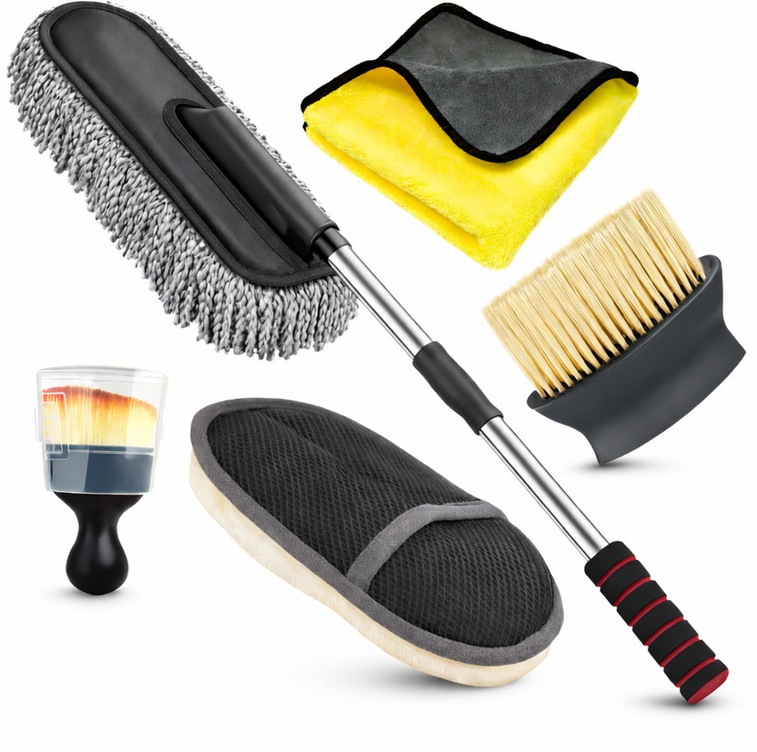 khushmogal hub all-in-one cleaning set 5-in-1 Car Detailing & Cleaning Kit all 05 Vehicle Interior Cleaner(50 g)