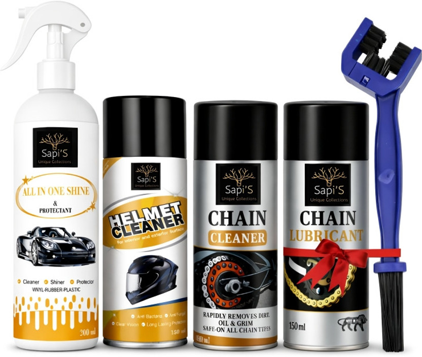 SAPI'S Bike Care Combo All-in-One Bike Maintenance Combo Kit Vehicle Interior Cleaner(600 ml)